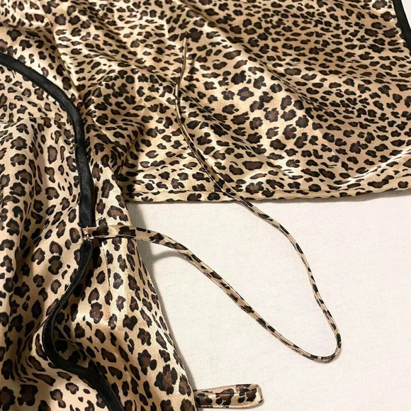 Natori Leopard Print Robe Kimono and Nightgown Womens Size 1X - Picture 13 of 16
